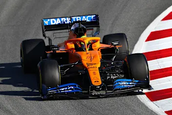 BARCELONA, SPAIN - FEBRUARY 27: Lando Norris of Great Britain driving the (4) McLaren F1 Team MCL35
