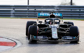 ISTANBUL, TURKEY - NOVEMBER 13: Lewis Hamilton of Great Britain driving the (44) Mercedes AMG