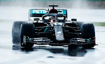 ISTANBUL, TURKEY - NOVEMBER 14: Lewis Hamilton of Great Britain driving the (44) Mercedes AMG