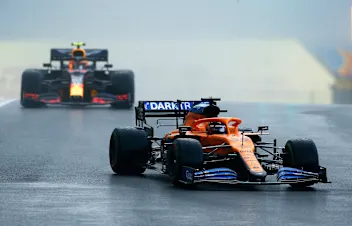ISTANBUL, TURKEY - NOVEMBER 14: Carlos Sainz of Spain driving the (55) McLaren F1 Team MCL35