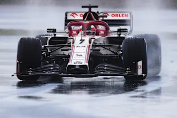 ISTANBUL, TURKEY - NOVEMBER 14: Kimi Raikkonen of Finland driving the (7) Alfa Romeo Racing C39