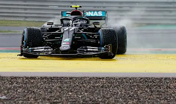 ISTANBUL, TURKEY - NOVEMBER 15: Valtteri Bottas of Finland driving the (77) Mercedes AMG Petronas