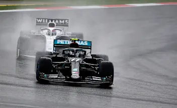 ISTANBUL, TURKEY - NOVEMBER 15: Valtteri Bottas of Finland driving the (77) Mercedes AMG Petronas