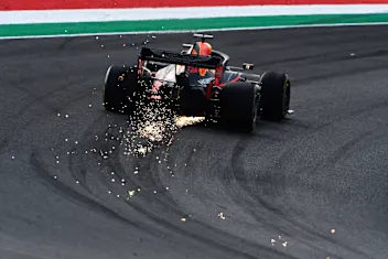 SCARPERIA, ITALY - SEPTEMBER 11: Max Verstappen of the Netherlands driving the (33) Aston Martin