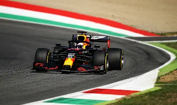 SCARPERIA, ITALY - SEPTEMBER 12: Max Verstappen of the Netherlands driving the (33) Aston Martin