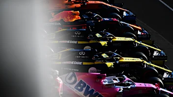 SCARPERIA, ITALY - SEPTEMBER 12: A general view of parc ferme after qualifying for the F1 Grand