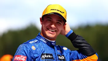 SPIELBERG, AUSTRIA - JULY 03: Second place qualifier Lando Norris of Great Britain and McLaren F1