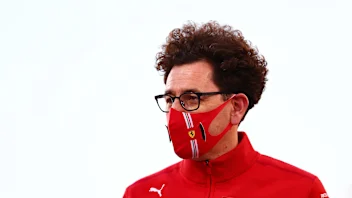 BAHRAIN, BAHRAIN - MARCH 28: Scuderia Ferrari Team Principal Mattia Binotto looks on ahead of the