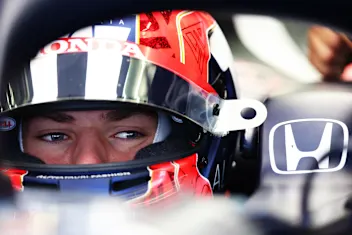 BAHRAIN, BAHRAIN - MARCH 12: Pierre Gasly of France and Scuderia AlphaTauri prepares to drive in