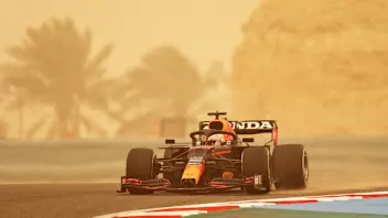 BAHRAIN, BAHRAIN - MARCH 12: Max Verstappen of the Netherlands driving the (33) Red Bull Racing