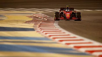 BAHRAIN, BAHRAIN - MARCH 12: Carlos Sainz of Spain driving the (55) Scuderia Ferrari SF21 on track