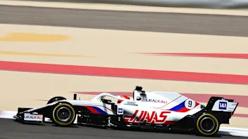 BAHRAIN, BAHRAIN - MARCH 13: Nikita Mazepin of Russia driving the (9) Haas F1 Team VF-21 Ferrari