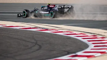 BAHRAIN, BAHRAIN - MARCH 13: Valtteri Bottas of Finland driving the (77) Mercedes AMG Petronas F1