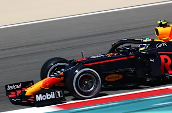 BAHRAIN, BAHRAIN - MARCH 14: Sergio Perez of Mexico driving the (11) Red Bull Racing RB16B Honda on