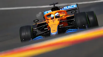 SPA, BELGIUM - AUGUST 28: Daniel Ricciardo of Australia driving the (3) McLaren F1 Team MCL35M