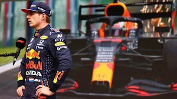SAO PAULO, BRAZIL - NOVEMBER 12: Second place qualifier Max Verstappen of Netherlands and Red Bull