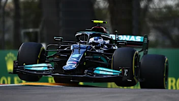 IMOLA, ITALY - APRIL 16: Valtteri Bottas of Finland driving the (77) Mercedes AMG Petronas F1 Team