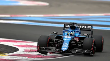 LE CASTELLET, FRANCE - JUNE 19: Fernando Alonso of Spain driving the (14) Alpine A521 Renault on