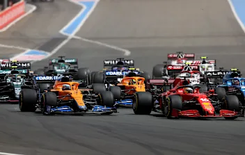 LE CASTELLET, FRANCE - JUNE 20: Charles Leclerc of Monaco driving the (16) Scuderia Ferrari SF21