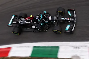 MONZA, ITALY - SEPTEMBER 10: Valtteri Bottas of Finland driving the (77) Mercedes AMG Petronas F1