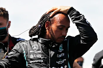 MEXICO CITY, MEXICO - NOVEMBER 07: Lewis Hamilton of Great Britain and Mercedes GP prepares to