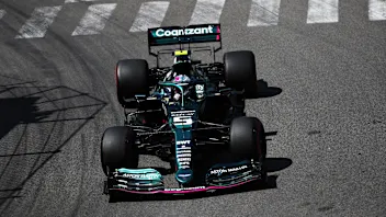 MONTE-CARLO, MONACO - MAY 23: Sebastian Vettel of Germany driving the (5) Aston Martin AMR21