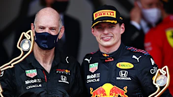 MONTE-CARLO, MONACO - MAY 23: Race winner Max Verstappen of Netherlands and Red Bull Racing and