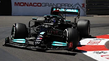 MONTE-CARLO, MONACO - MAY 20: Lewis Hamilton of Great Britain driving the (44) Mercedes AMG