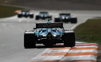 ZANDVOORT, NETHERLANDS - SEPTEMBER 04: Sebastian Vettel of Germany driving the (5) Aston Martin