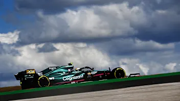 PORTIMAO, PORTUGAL - APRIL 30: Sebastian Vettel of Germany driving the (5) Aston Martin AMR21