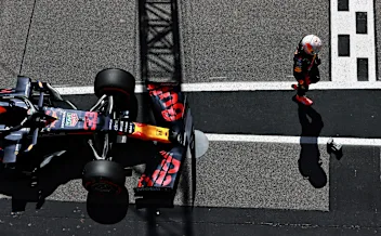 PORTIMAO, PORTUGAL - MAY 01: Third place qualifier Max Verstappen of Netherlands and Red Bull