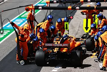 PORTIMAO, PORTUGAL - MAY 02: Lando Norris of Great Britain driving the (4) McLaren F1 Team MCL35M