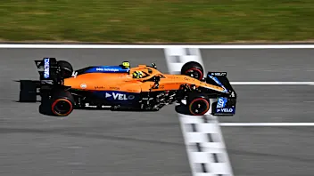 BARCELONA, SPAIN - MAY 08: Lando Norris of Great Britain driving the (4) McLaren F1 Team MCL35M