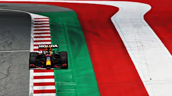 SPIELBERG, AUSTRIA - JUNE 25: Max Verstappen of the Netherlands driving the (33) Red Bull Racing
