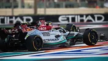 ABU DHABI, UNITED ARAB EMIRATES - NOVEMBER 20: Lewis Hamilton of Great Britain driving the (44)