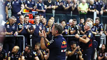 ABU DHABI, UNITED ARAB EMIRATES - NOVEMBER 20: Red Bull Racing Team Principal Christian Horner