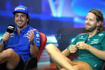 ABU DHABI, UNITED ARAB EMIRATES - NOVEMBER 17: Fernando Alonso of Spain and Alpine F1 and Sebastian