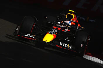 BAKU, AZERBAIJAN - JUNE 10: Sergio Perez of Mexico driving the (11) Oracle Red Bull Racing RB18 on
