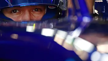 BARCELONA, SPAIN - FEBRUARY 23: Alexander Albon of Thailand and Williams prepares to drive in the