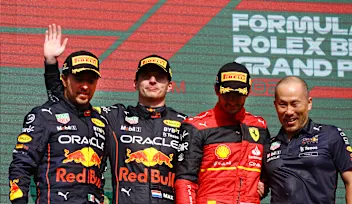 SPA, BELGIUM - AUGUST 28: Race winner Max Verstappen of the Netherlands and Oracle Red Bull Racing,
