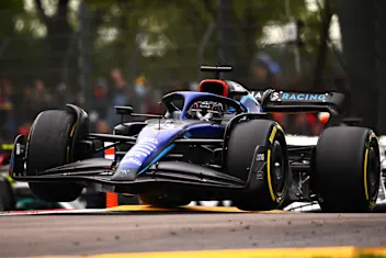 IMOLA, ITALY - APRIL 24: Alexander Albon of Thailand driving the (23) Williams FW44 Mercedes on