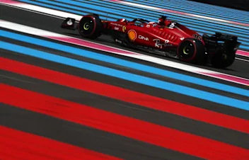 LE CASTELLET, FRANCE - JULY 22: Charles Leclerc of Monaco driving the (16) Ferrari F1-75 on track