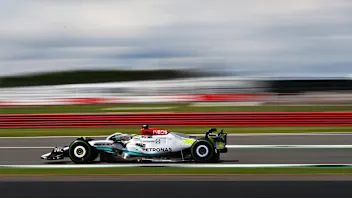 NORTHAMPTON, ENGLAND - JULY 01: Lewis Hamilton of Great Britain driving the (44) Mercedes AMG