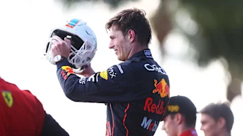 MIAMI, FLORIDA - MAY 08: Race winner Max Verstappen of the Netherlands and Oracle Red Bull Racing