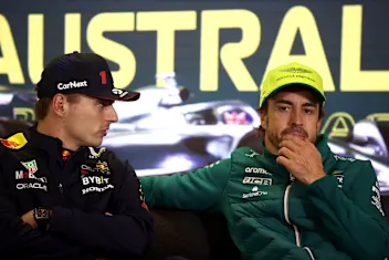 MELBOURNE, AUSTRALIA - APRIL 02: Race winner Max Verstappen of the Netherlands and Oracle Red Bull