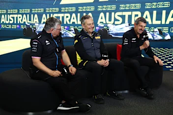 MELBOURNE, AUSTRALIA - MARCH 31: Otmar Szafnauer, Team Principal of Alpine F1, Director of Pirelli