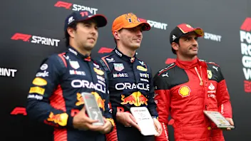 SPIELBERG, AUSTRIA - JULY 01: Sprint winner Max Verstappen of the Netherlands and Oracle Red Bull