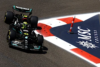 BAKU, AZERBAIJAN - APRIL 28: Lewis Hamilton of Great Britain driving the (44) Mercedes AMG Petronas