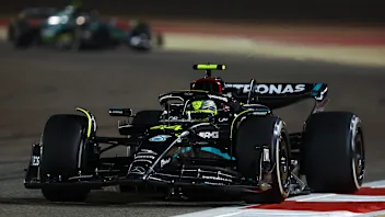 BAHRAIN, BAHRAIN - MARCH 05: Lewis Hamilton of Great Britain driving the (44) Mercedes AMG Petronas