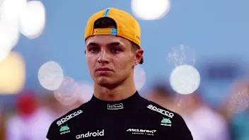 BAHRAIN, BAHRAIN - MARCH 05: Lando Norris of Great Britain and McLaren looks on prior to the F1